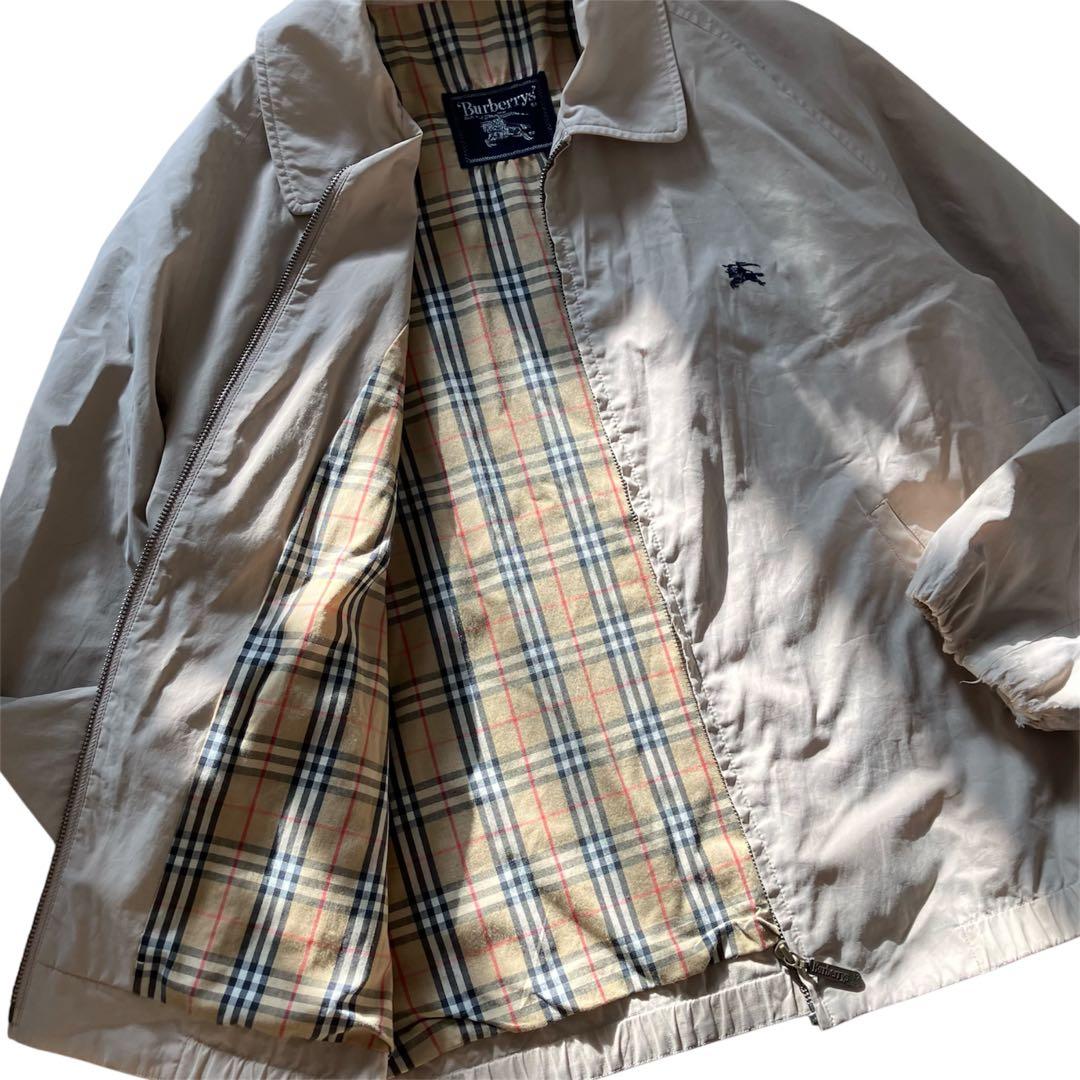 青*ク様 BURBERRY 90s スイングトップ ポーランド製 ノバチェック裏