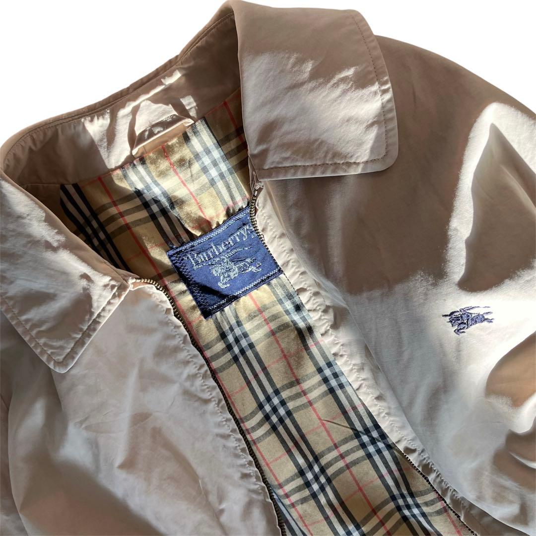 青*ク様 BURBERRY 90s スイングトップ ポーランド製 ノバチェック裏