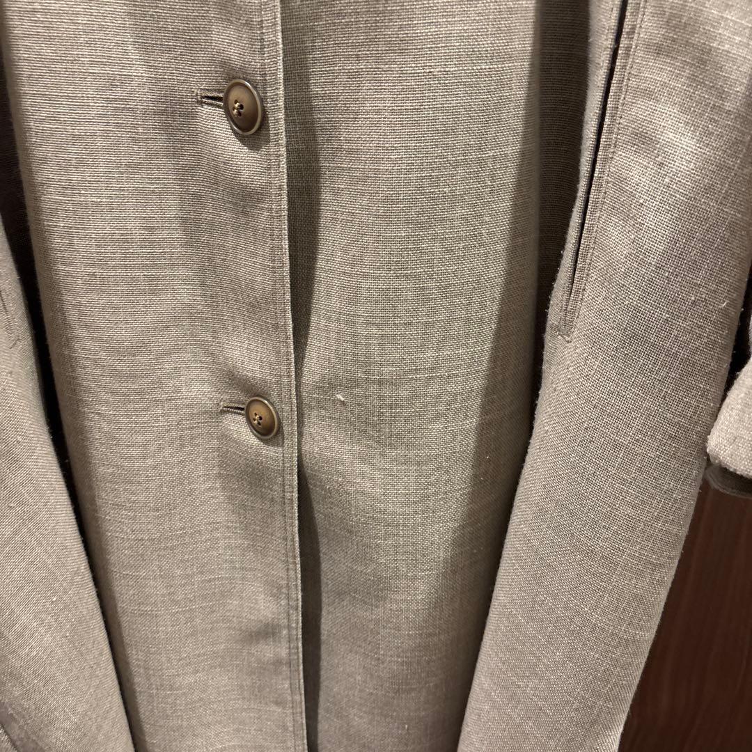 SALON adam et rope' 24SSリネンライクガウンコート