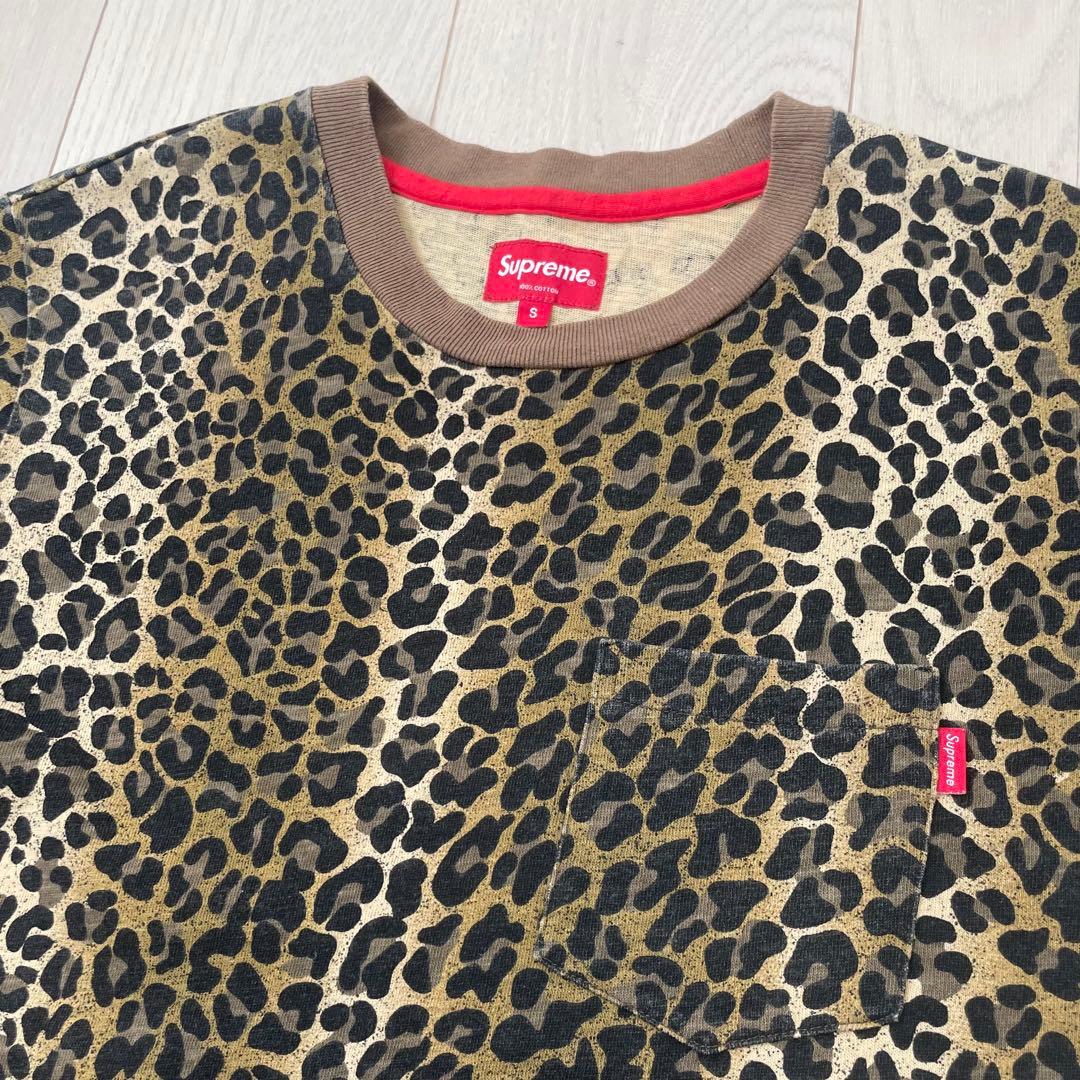 Supreme シュプリーム メンズ レオパード ポケットTシャツ S