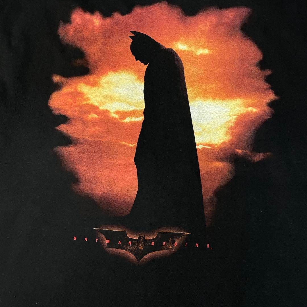 希少Y2K 00s バットマンビギンズ 映画Tシャツ USAムービーTシャツ製