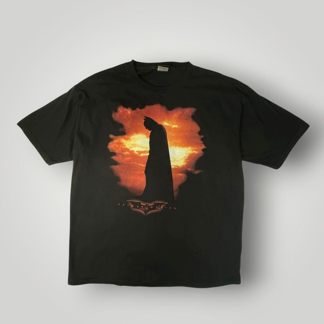 希少Y2K 00s バットマンビギンズ 映画Tシャツ USAムービーTシャツ製
