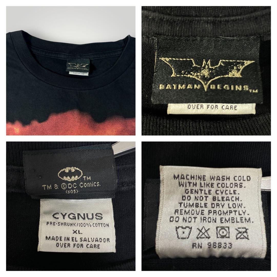 希少Y2K 00s バットマンビギンズ 映画Tシャツ USAムービーTシャツ製