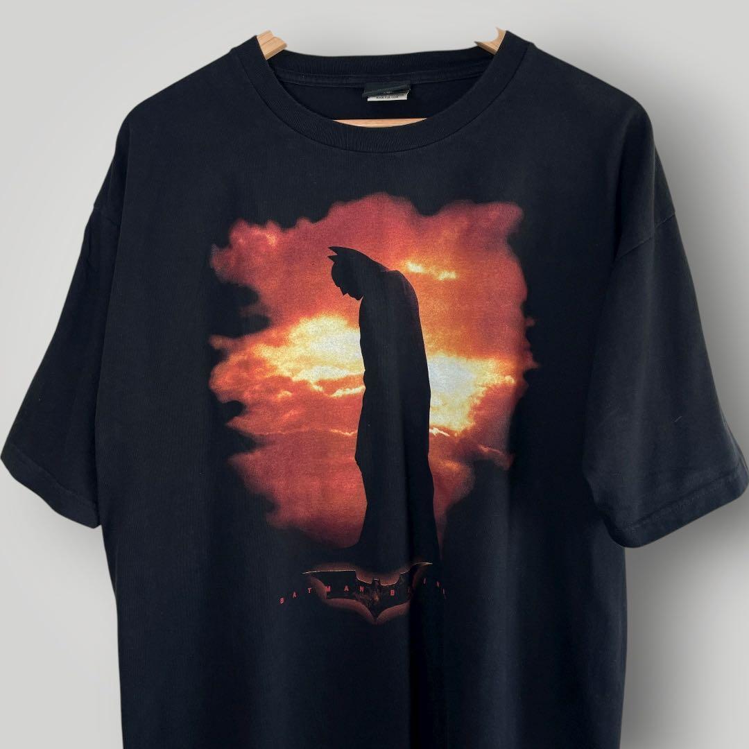 希少Y2K 00s バットマンビギンズ 映画Tシャツ USAムービーTシャツ製
