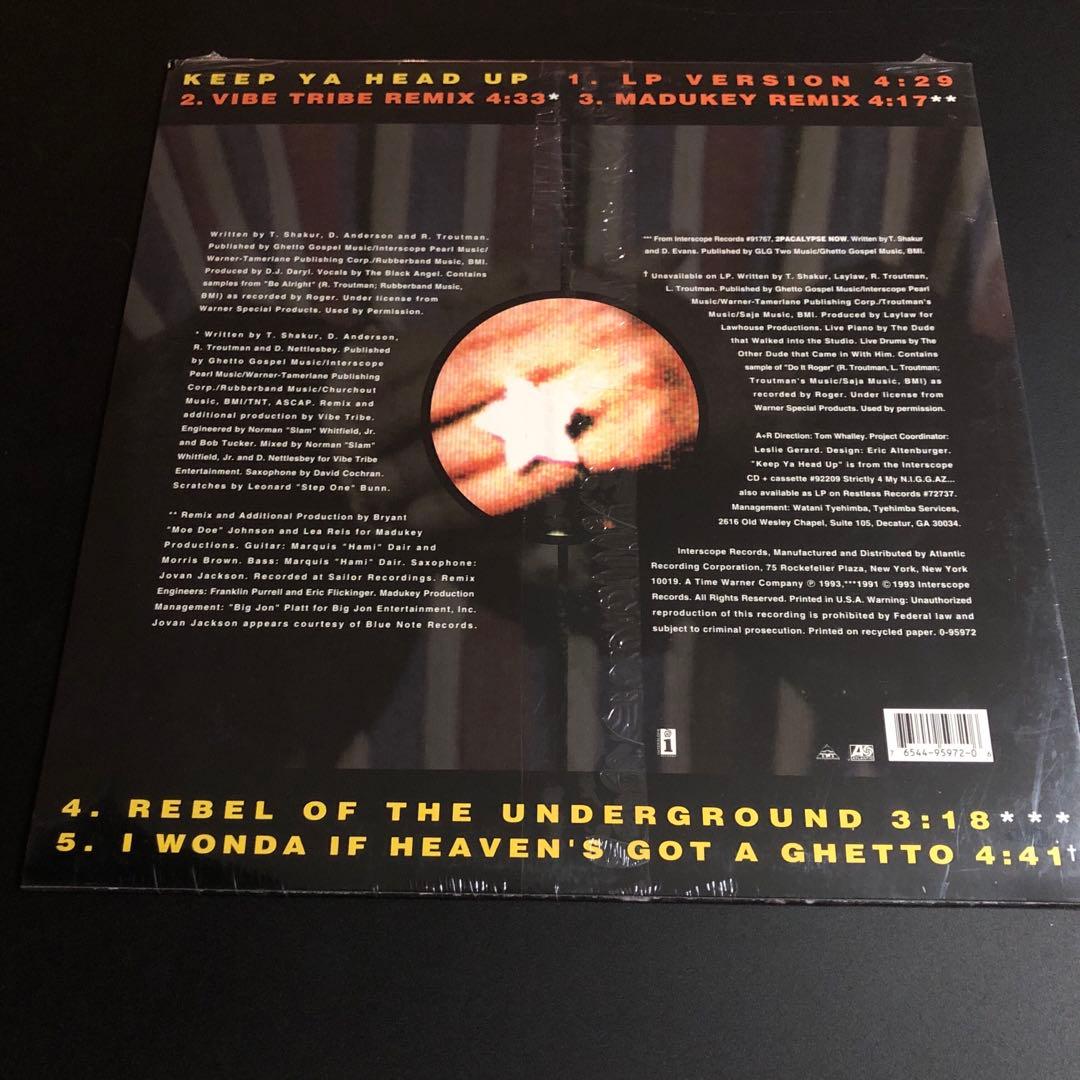 2Pac Keep Ya Head Up シールド　1993