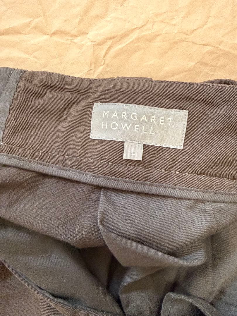 マーガレットハウエル　MARGARET HOWELL ウールスラックス　Lサイズ