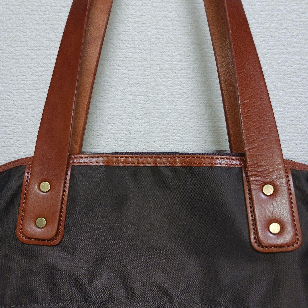 【極美品】HALEINE アレンヌ ナイロン×栃木レザー ボストンバッグ