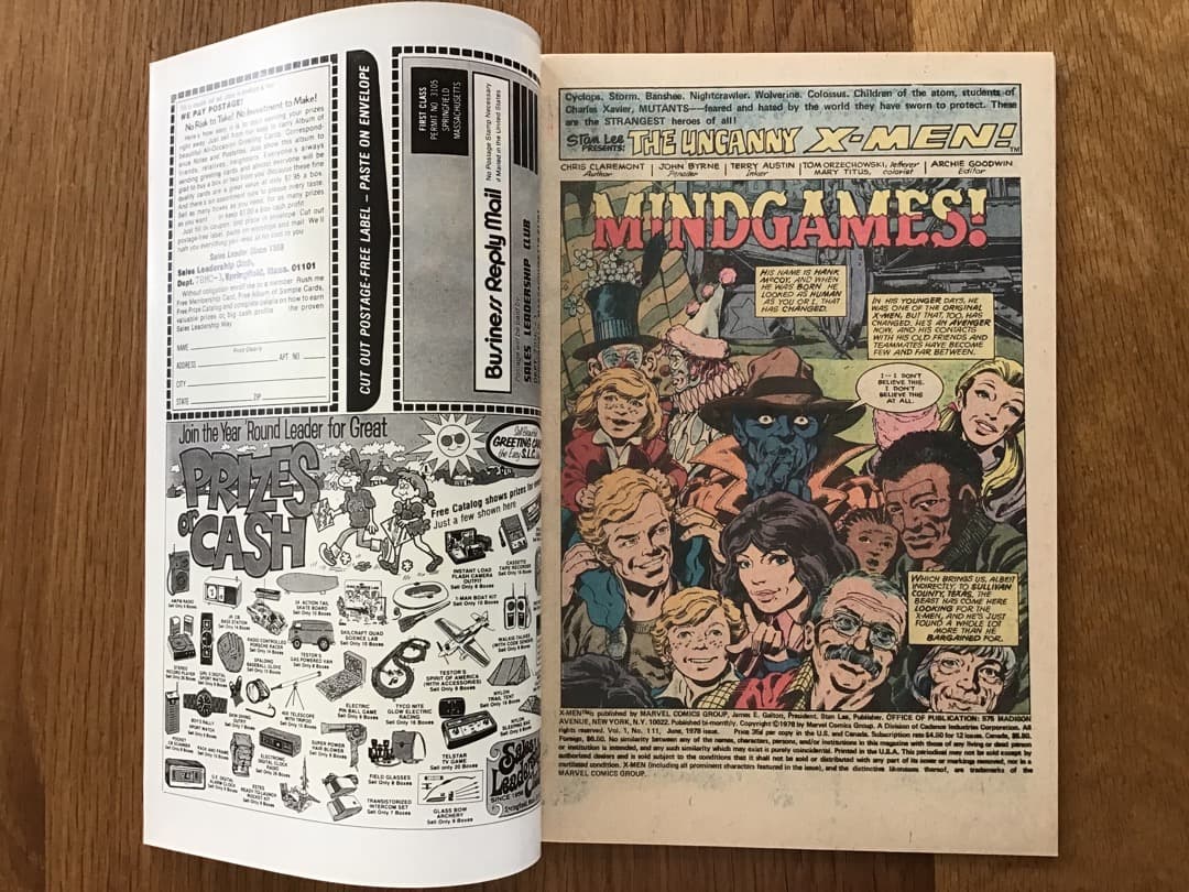 X-men #111 メズメロ❗️1978年出版　アメコミリーフ