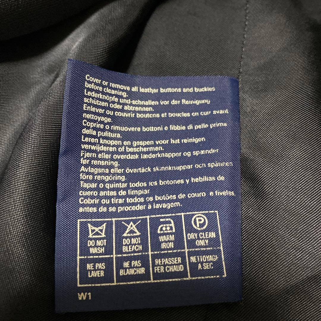 【極美品】Burberry’s　英国製　大きい　紺ブレ　金ボタン　ダブル　50S