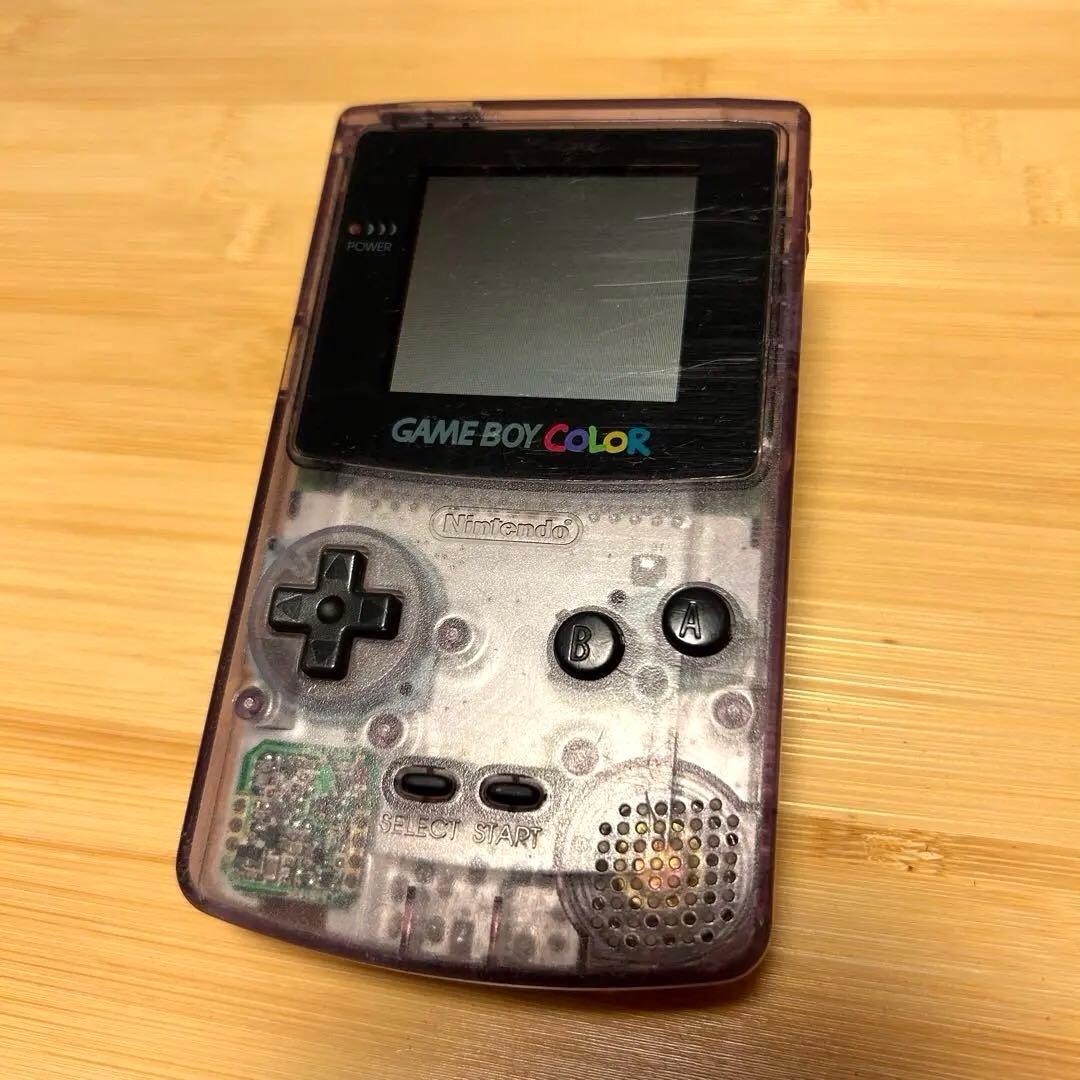 ゲームボーイカラー　本体　クリアパープル　任天堂