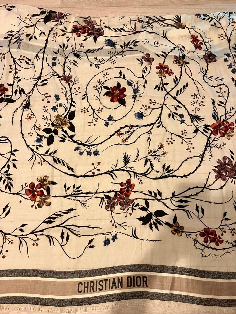 【正規品/希少/箱付】Dior 完売品 ボタニカル 大判ショール