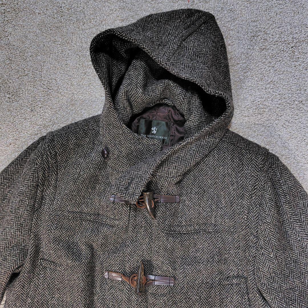 THE SCOTCH HOUSE Harris Tweed ダッフルコート L