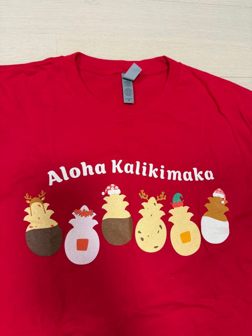 新品☆ホノルルクッキー☆クリスマスTシャツ☆Mサイズ☆ショッパー付き