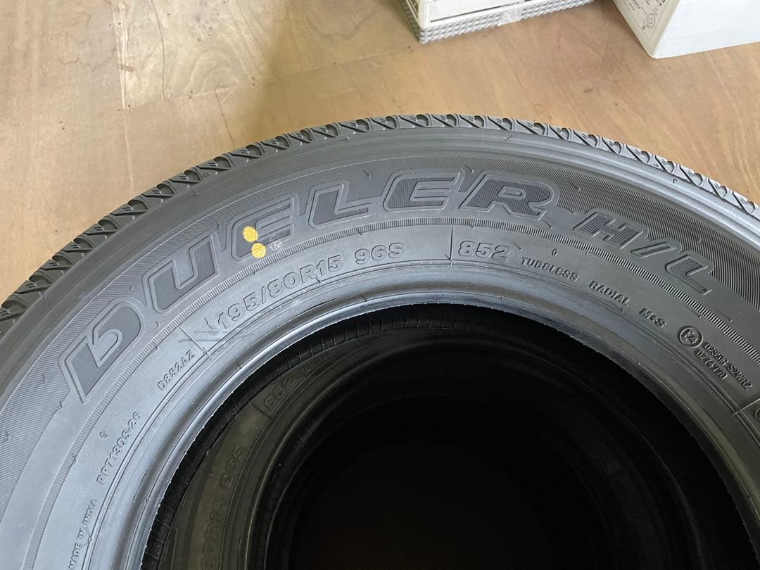 本州内送料無料 ジムニー ノマド 195/80R15 24年製 新車外し タイヤ