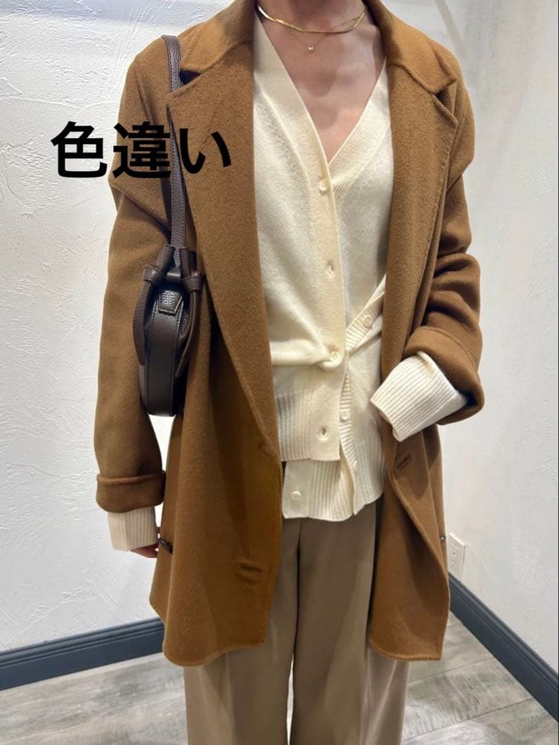 NOBLE ノーブル ウールナイロン2WAY Vネックカーディガン フリーサイズ