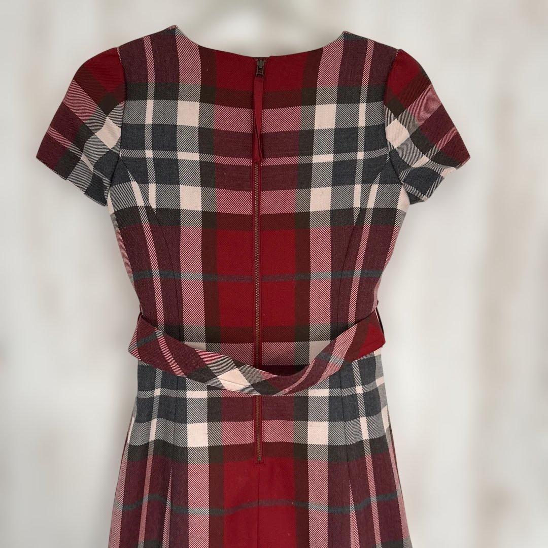 BURBERRY BLUE LABEL 半袖ひざ丈ワンピース 36