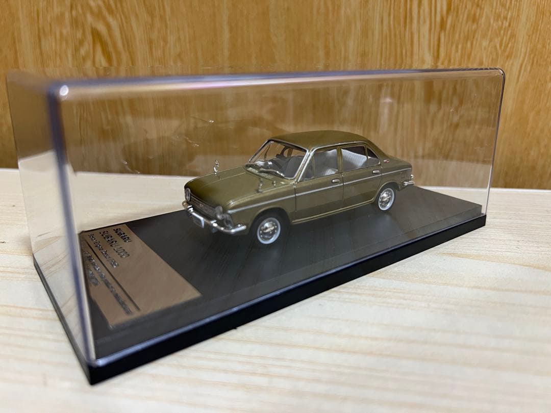国産名車 SUBARU 1000 1/43カスタムケース+プレート