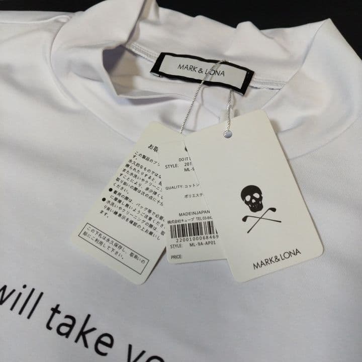 ⭐新品未使用⭐MARK&LONA⭐ メンズ⭐半袖モック⭐白⭐LL⭐