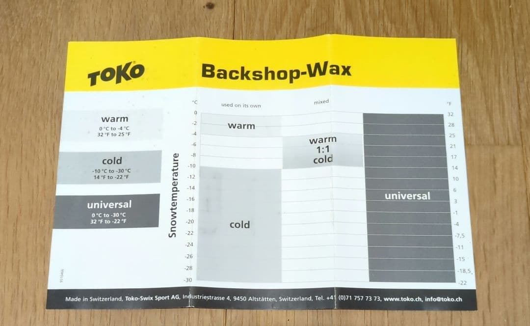 TOKO　ブロックワックス　ユニバーサル