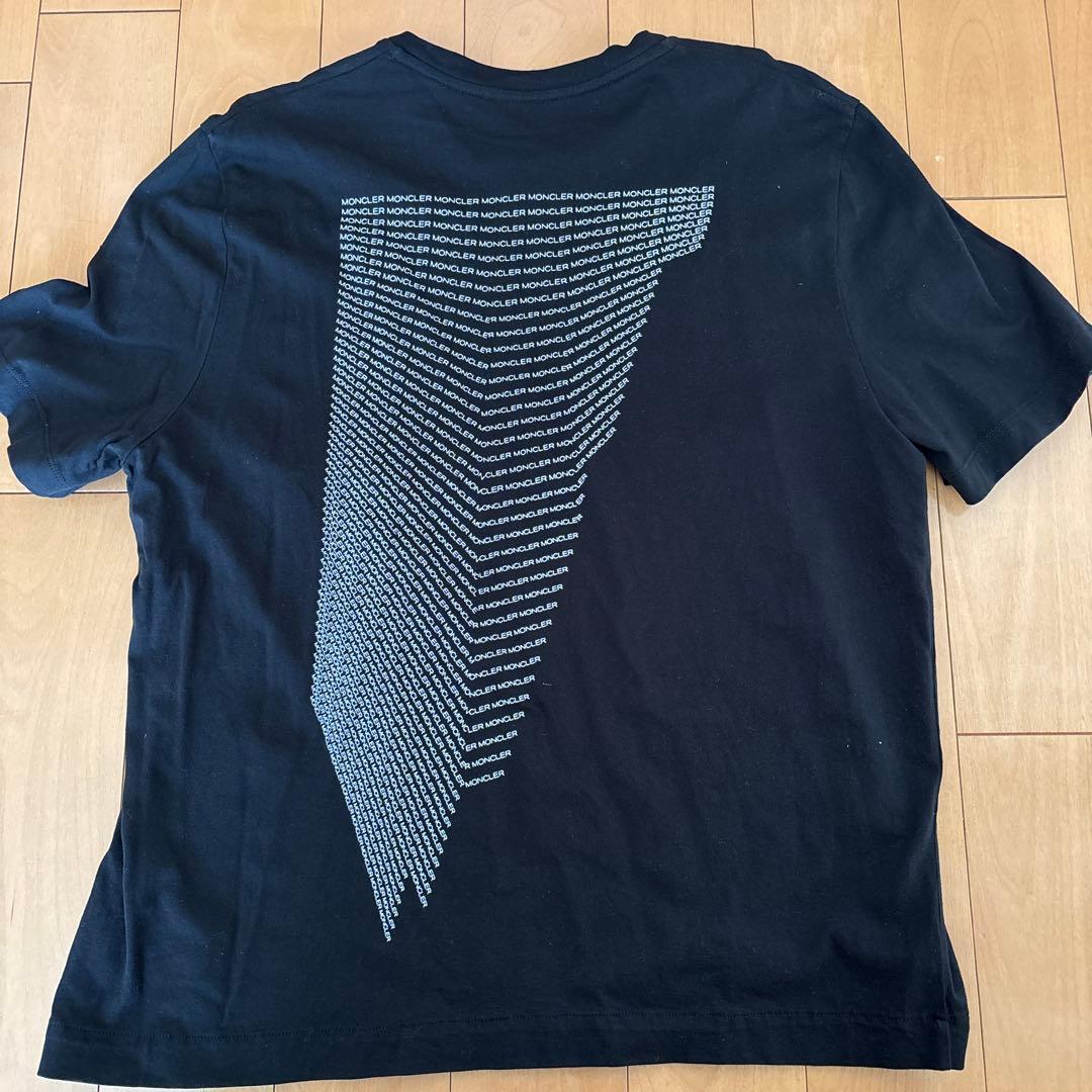 MONCLER ブラック Tシャツ バックプリント