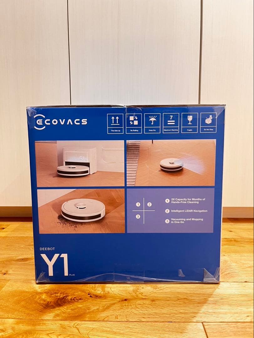 ECOVACS DEEBOT Y1 PLUS ロボット掃除機+交換用紙パック3枚