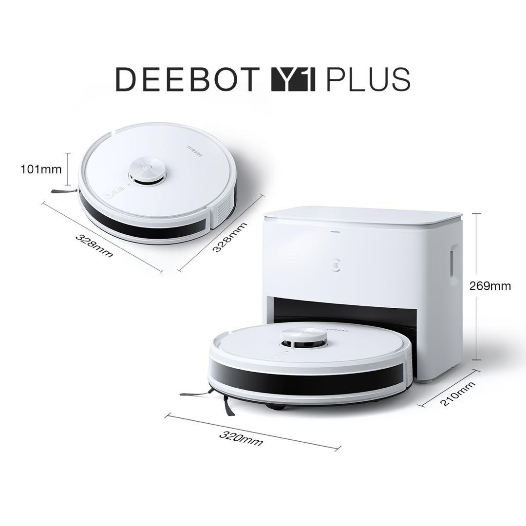 ECOVACS DEEBOT Y1 PLUS ロボット掃除機+交換用紙パック3枚
