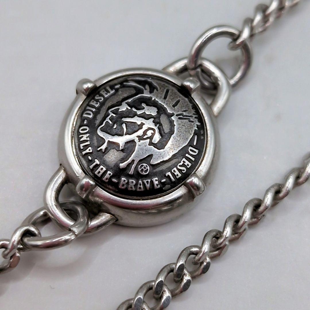 【希少 美品】 ディーゼル ドッグタグ ネックレス プレート 2枚 ダブル
