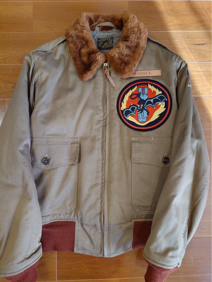 BUZZ RICSON'S B-10 flight jacket赤リブ極美品