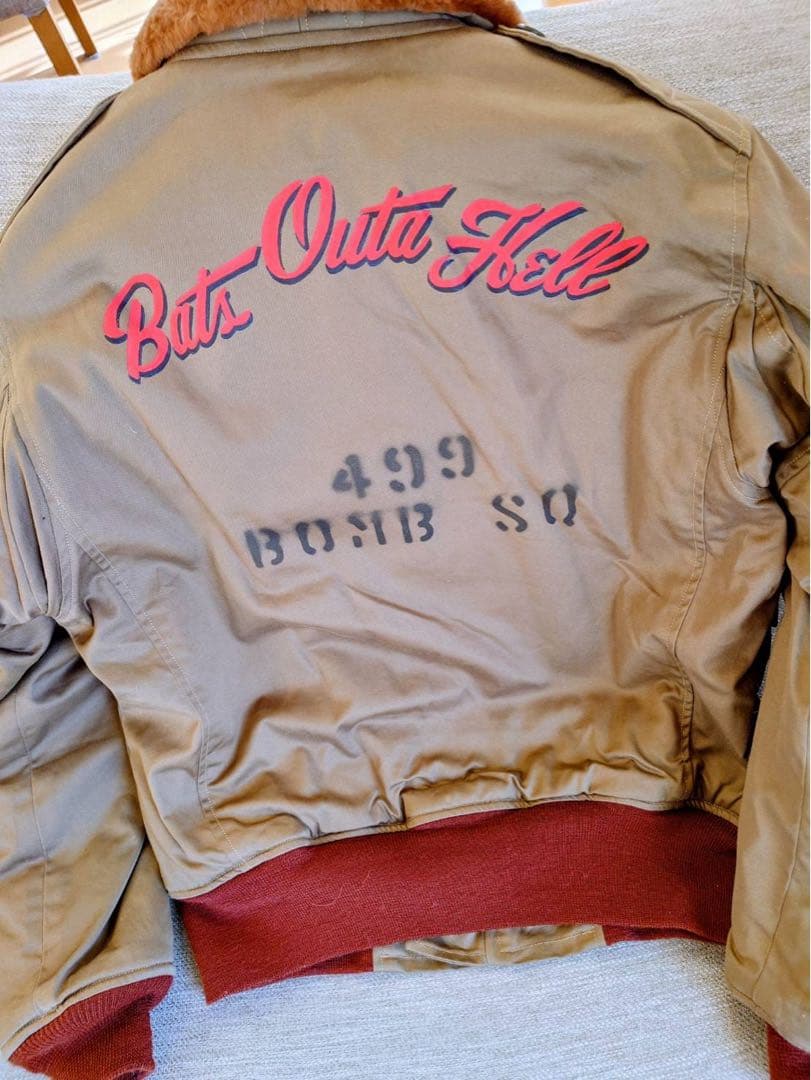 BUZZ RICSON'S B-10 flight jacket赤リブ極美品
