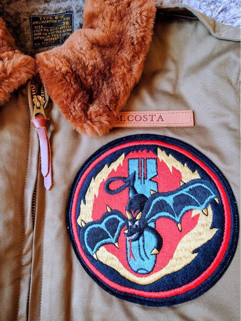 BUZZ RICSON'S B-10 flight jacket赤リブ極美品
