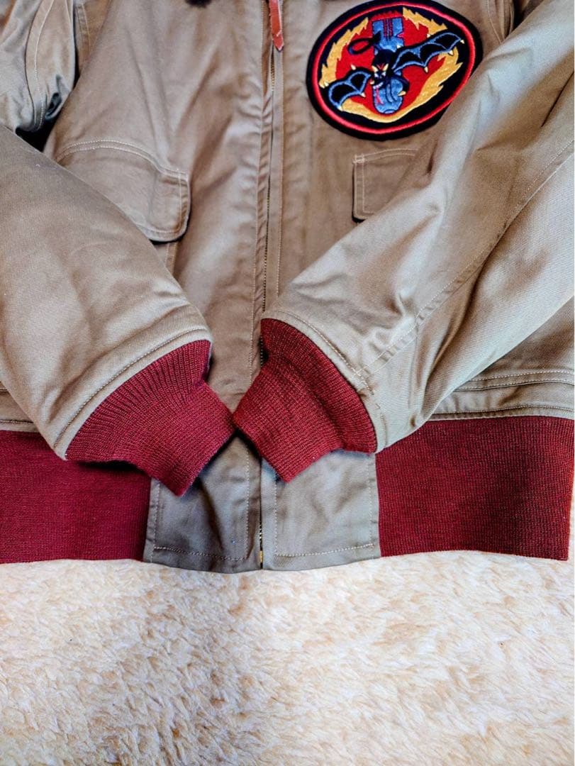 BUZZ RICSON'S B-10 flight jacket赤リブ極美品