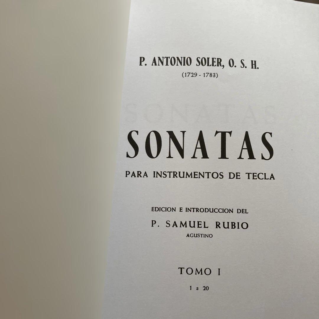 P. Antonio Soler /ソレール/ Sonatas Ⅰ 10〜20