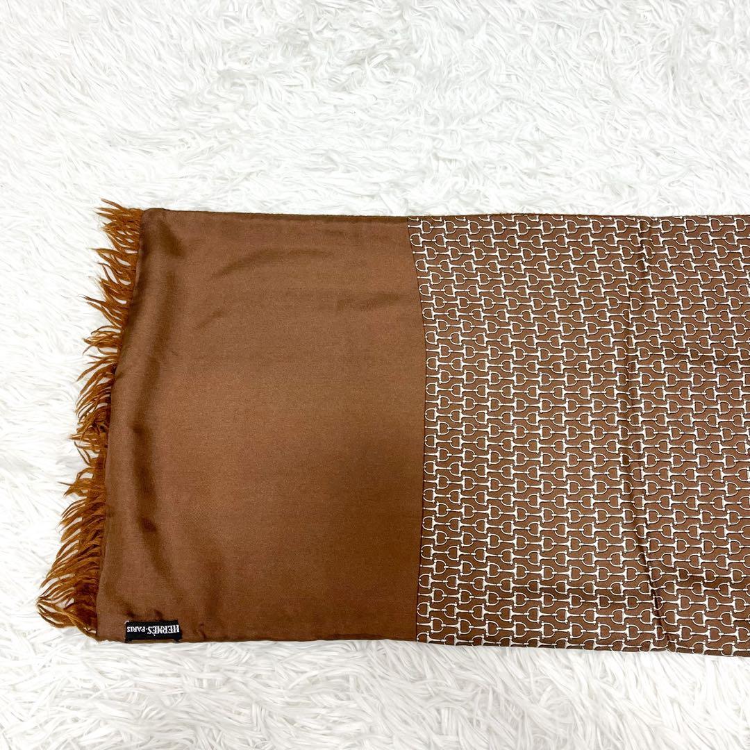 希少 エルメス マフラー マルジェラ期 ホースビット柄 ストール HERMES