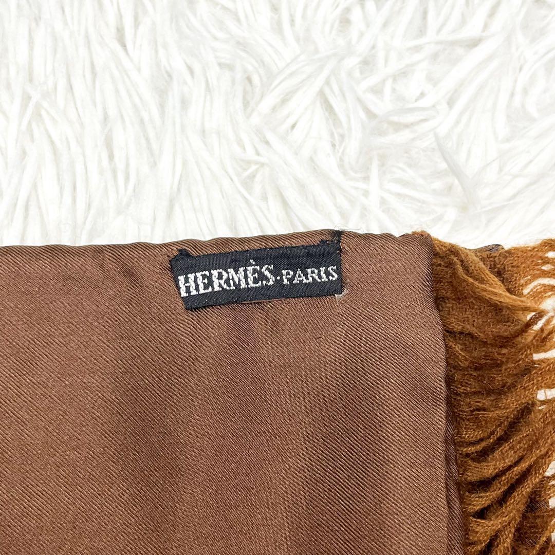 希少 エルメス マフラー マルジェラ期 ホースビット柄 ストール HERMES