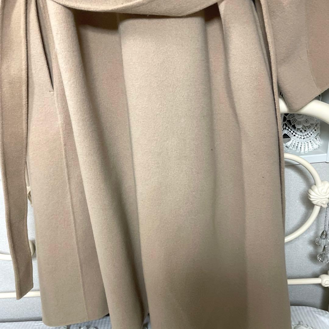 ♡アナイ美品ANAYI ノーカラーウールコート♡38