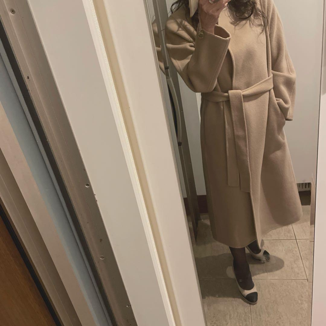 ♡アナイ美品ANAYI ノーカラーウールコート♡38