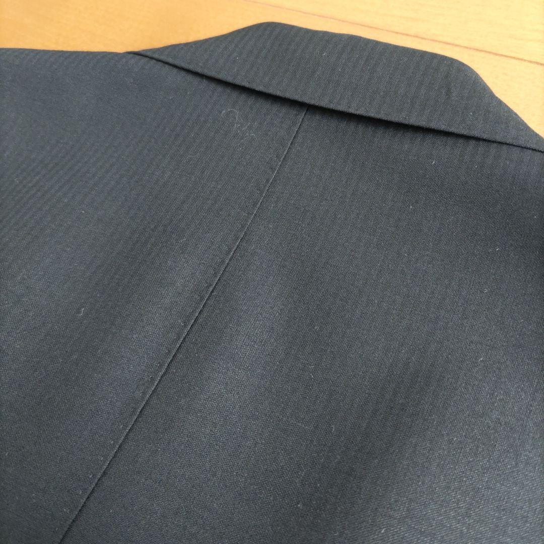 【dunhill生地】 モヘア・シルク混　ダブル　ブレザー　メタル釦　紺ブレ
