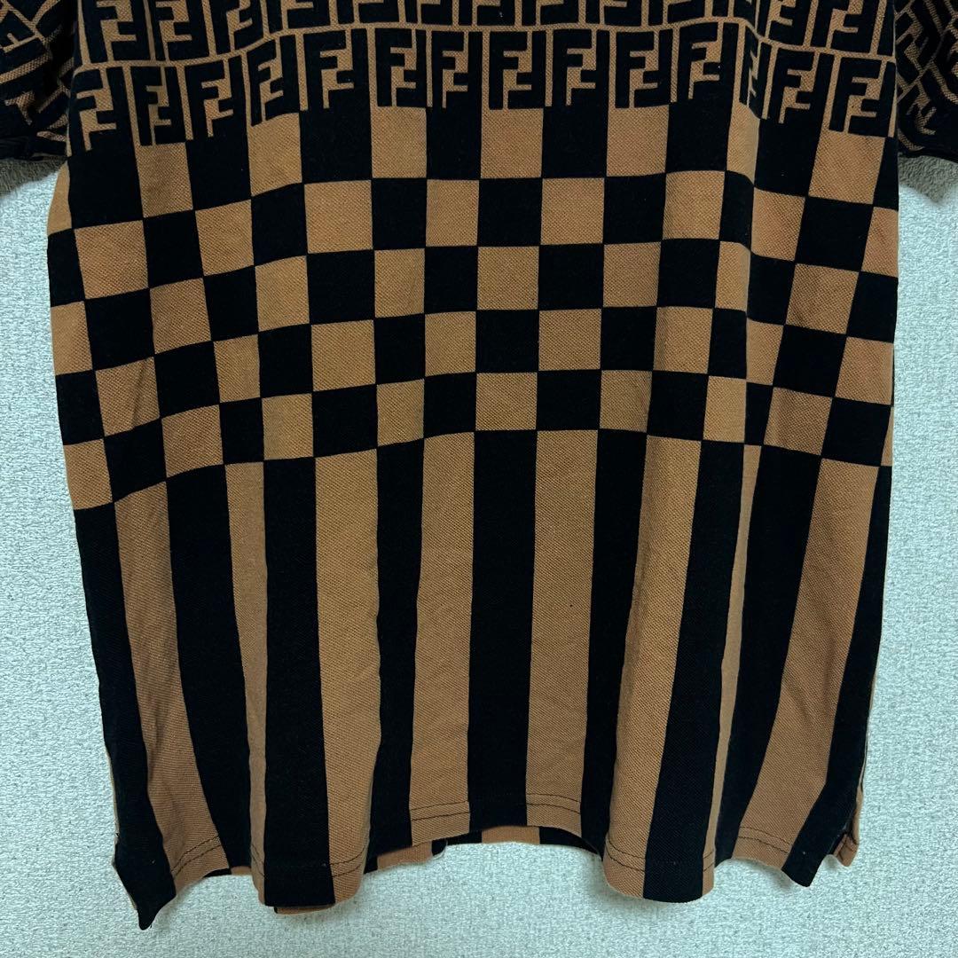 FENDI mare ズッカ柄　半袖ポロシャツ