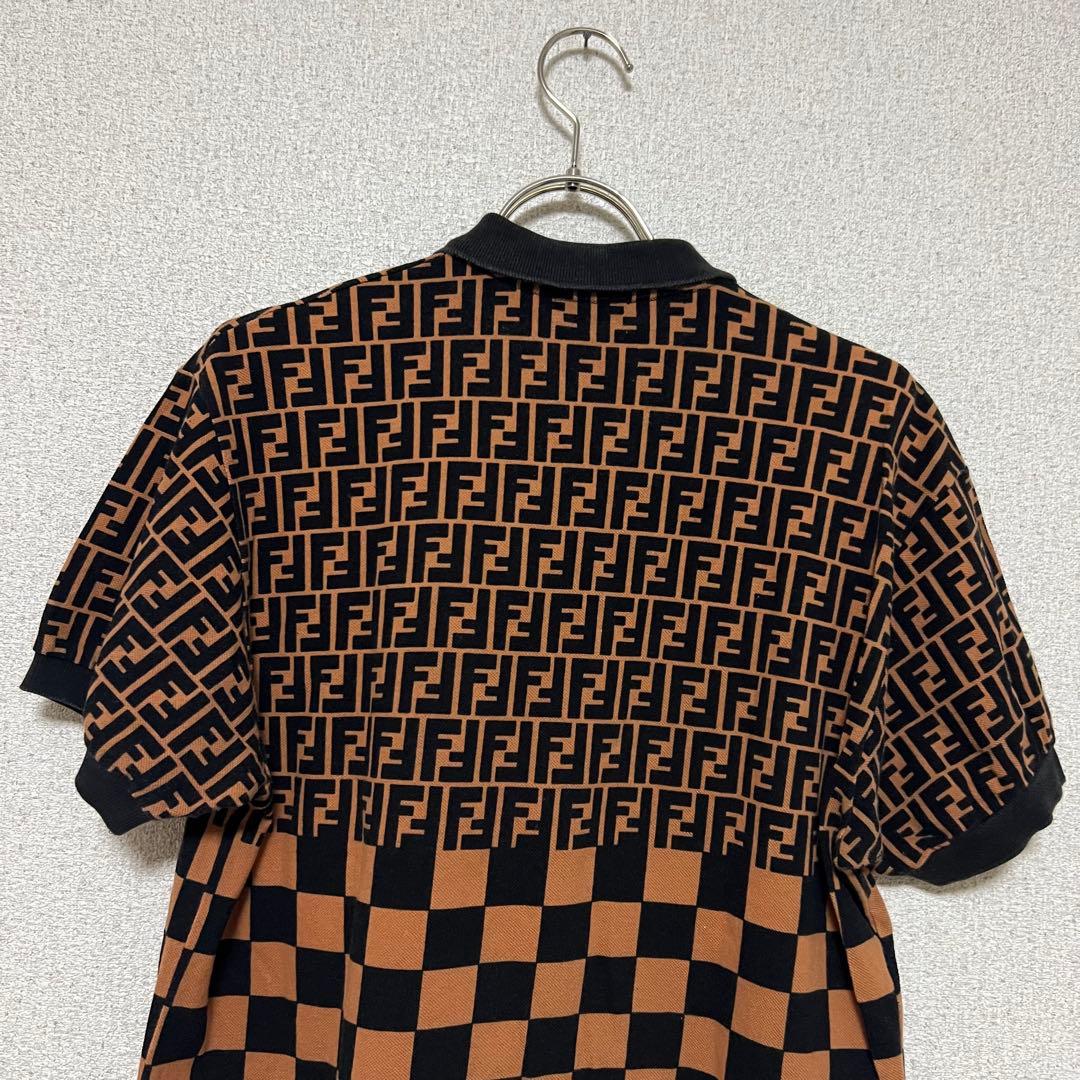 FENDI mare ズッカ柄　半袖ポロシャツ