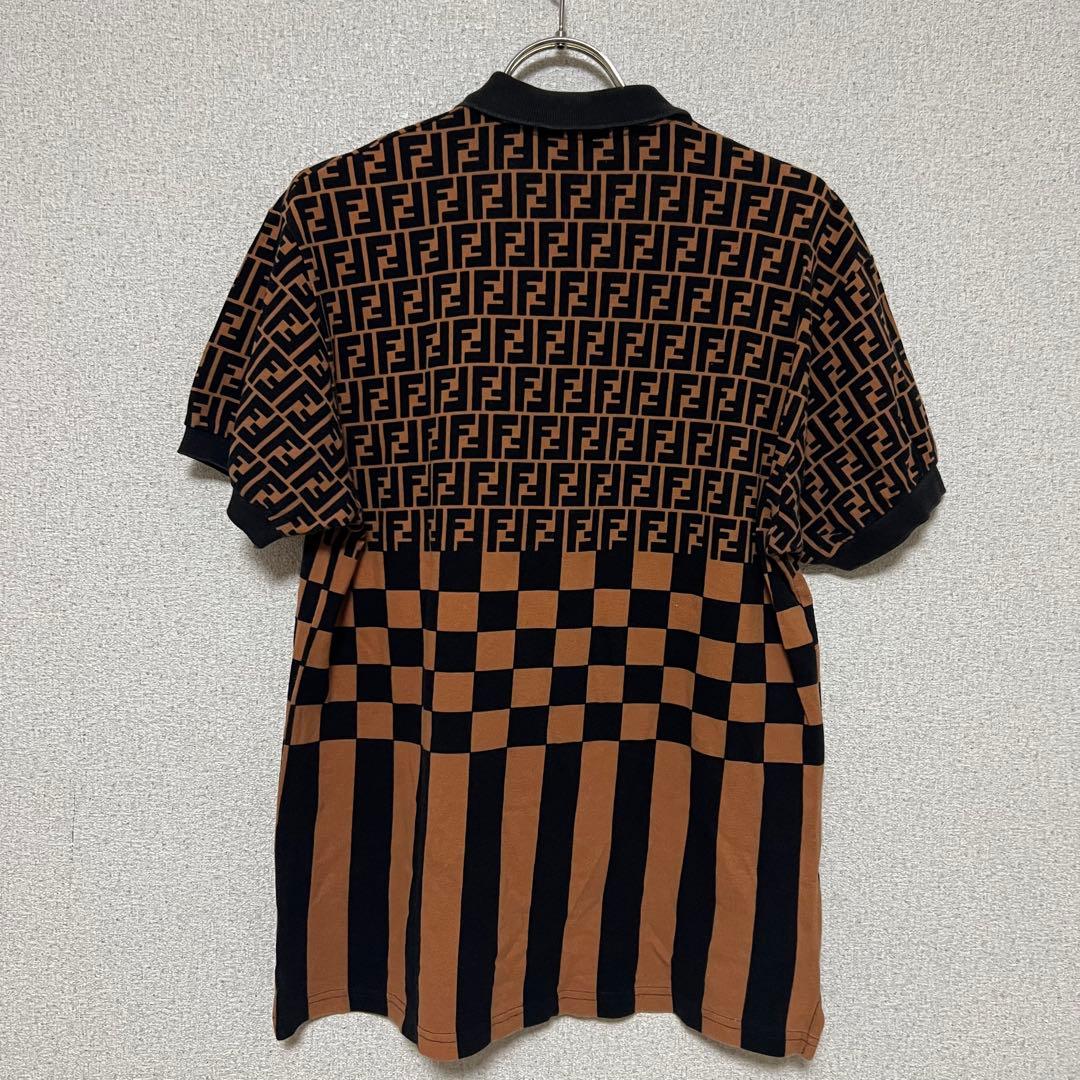FENDI mare ズッカ柄　半袖ポロシャツ