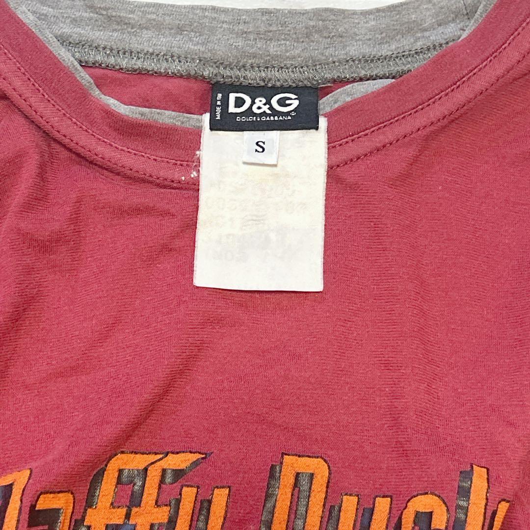 【希少❣️】D&G ダフィーダック ノースリーブ Y2K ストリート 赤 S