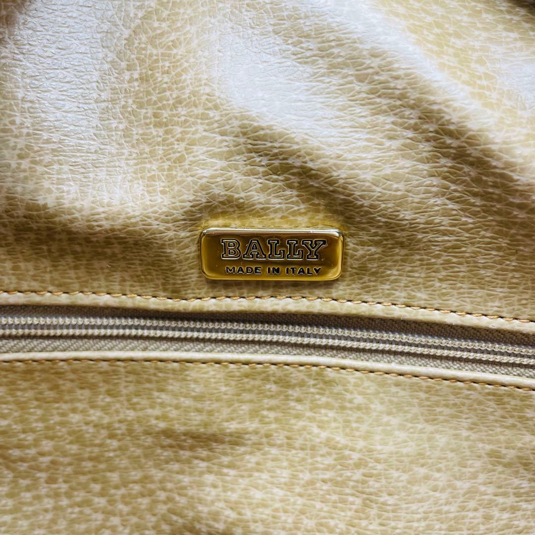 良品 BALLY ボストンバッグ レザー ブラウン 大容量 肩掛け