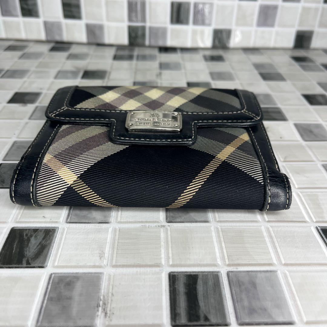 美品 Burberry バーバリーブルーレーベル 二つ折り財布