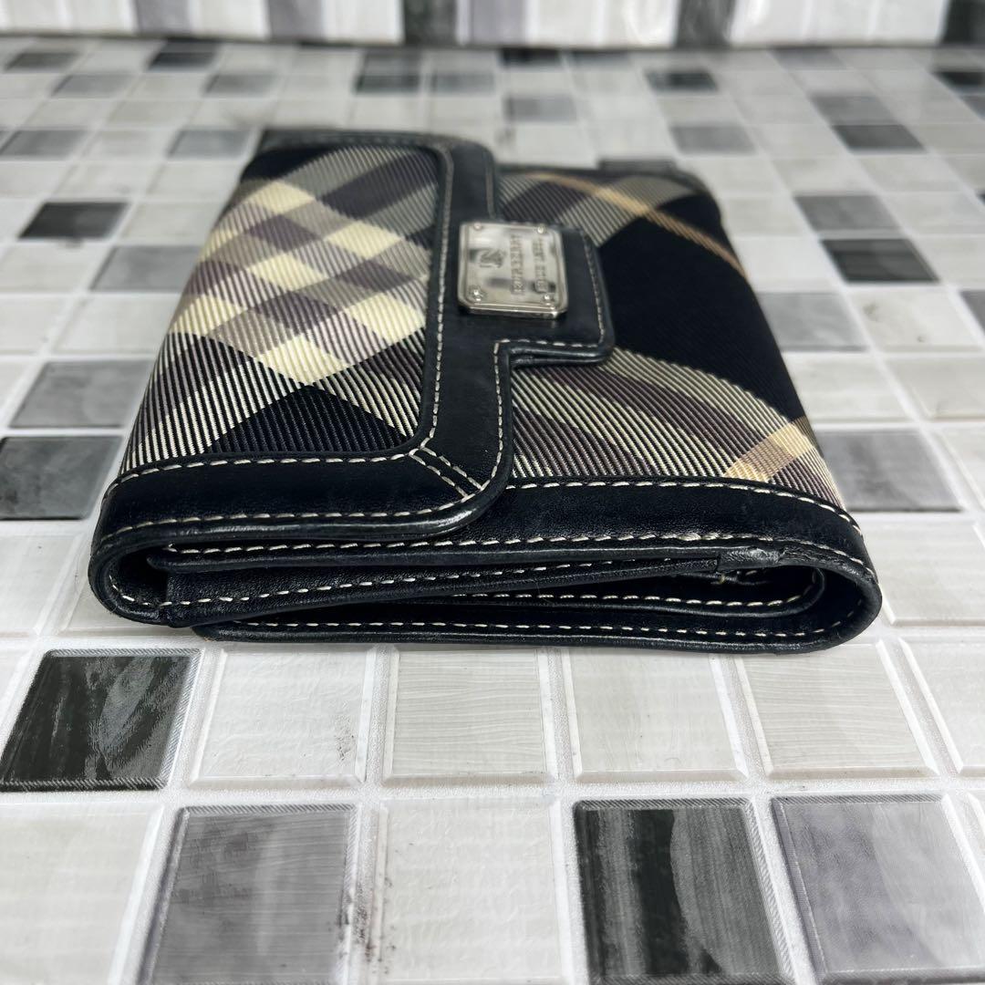 美品 Burberry バーバリーブルーレーベル 二つ折り財布