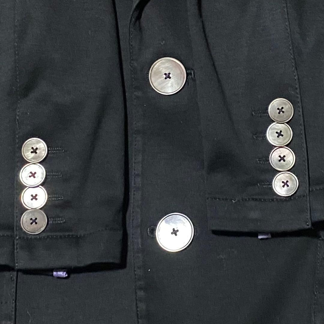 日本製 PaulSmith ポールスミス テーラードジャケット コットン M 黒