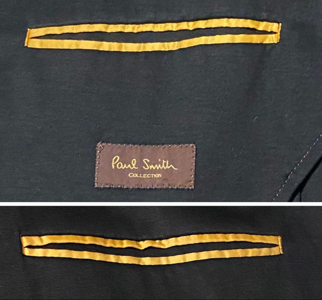 日本製 PaulSmith ポールスミス テーラードジャケット コットン M 黒