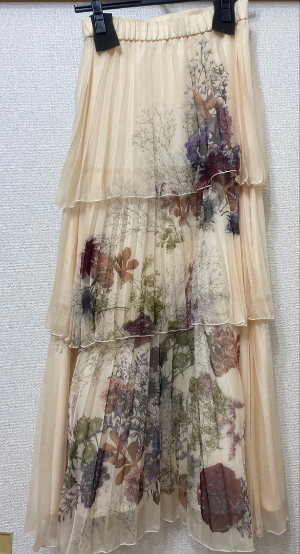スカート Ameri UND DARIA TIERED PLEATS SKIRT