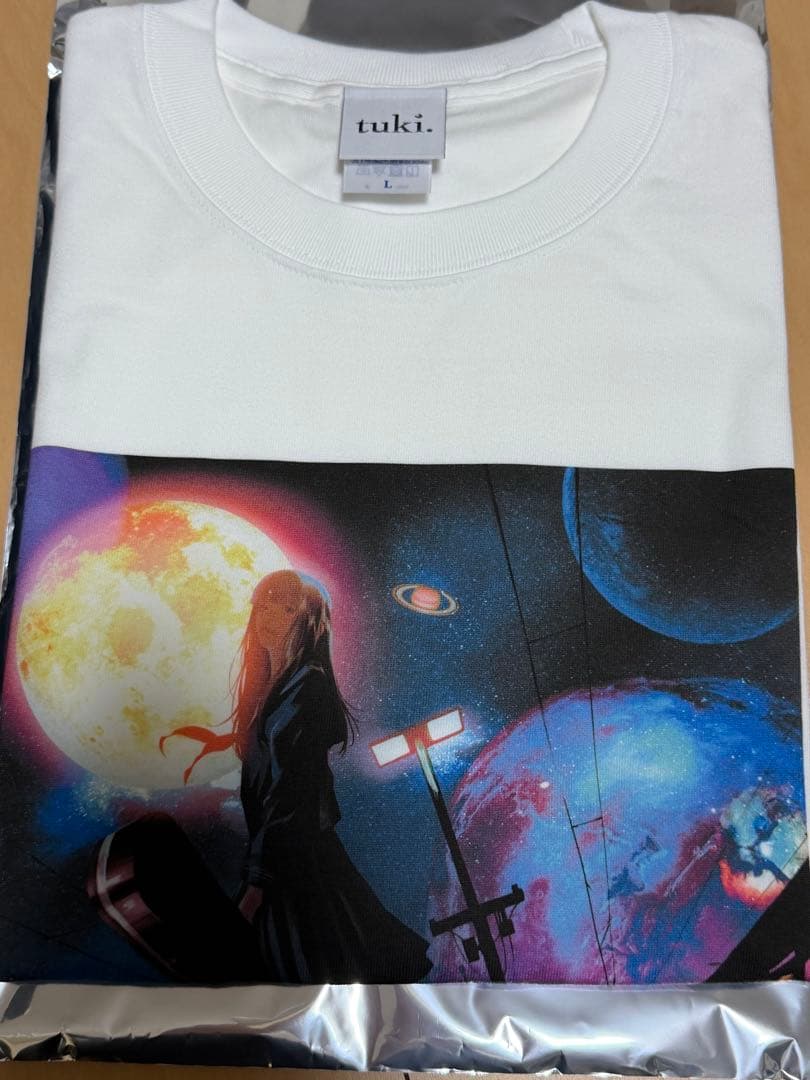 おばキューTシャツ サクラキミワタシ 星街の駅で Lサイズ
