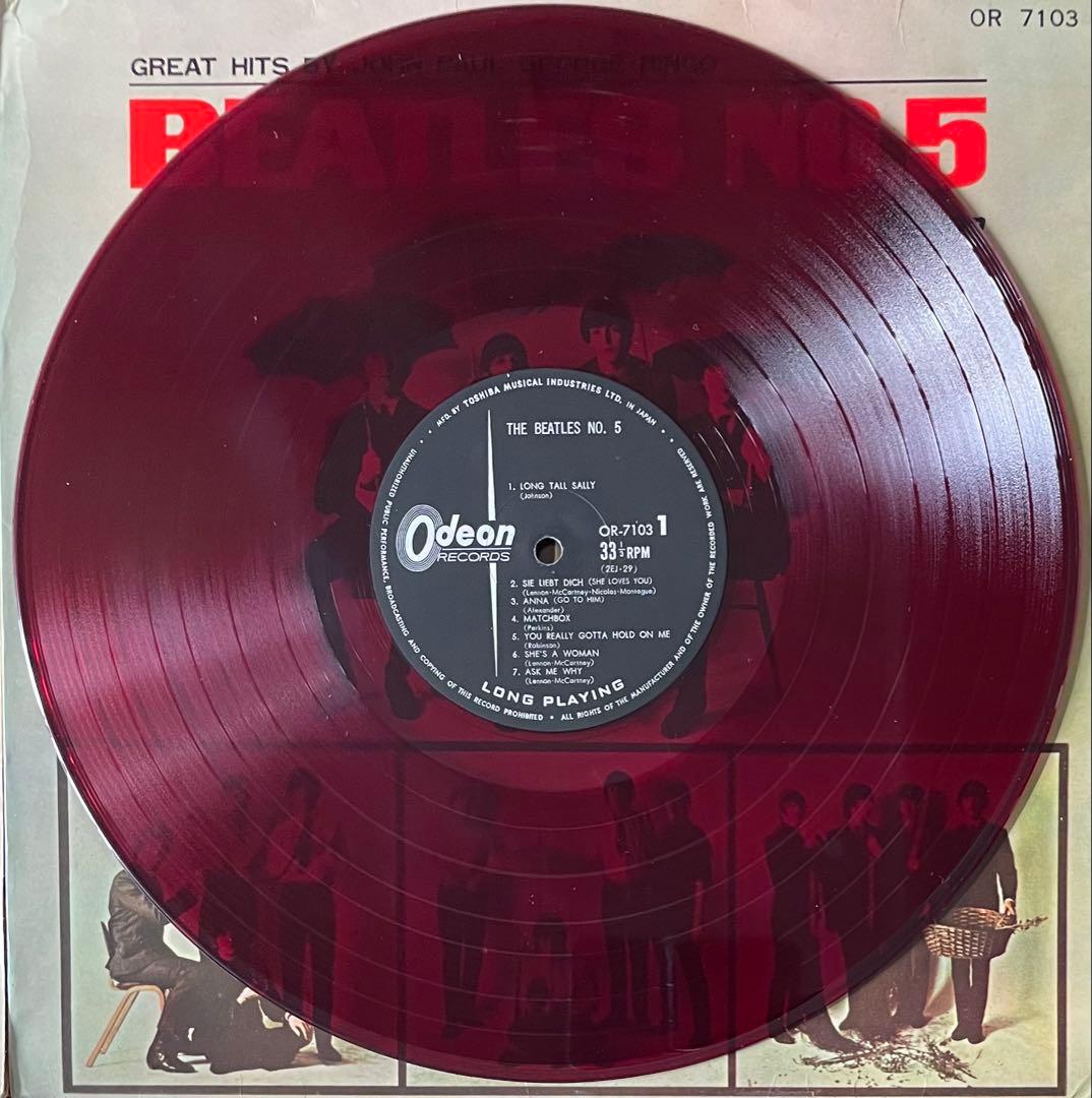希少！お値下げビートルズ 初期Odeon赤盤OR OP-7000番台LP6セット