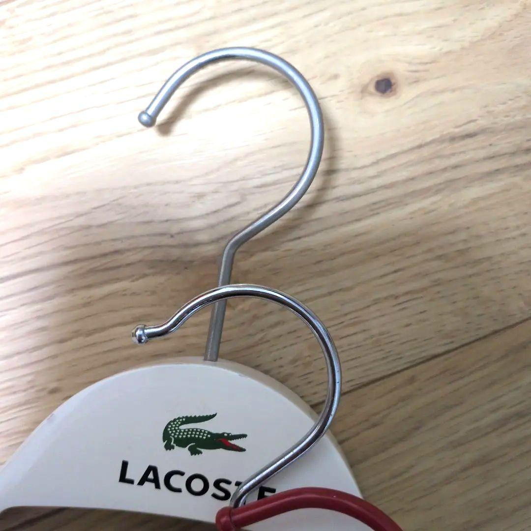 LACOSTE 木製ハンガー 4本セット